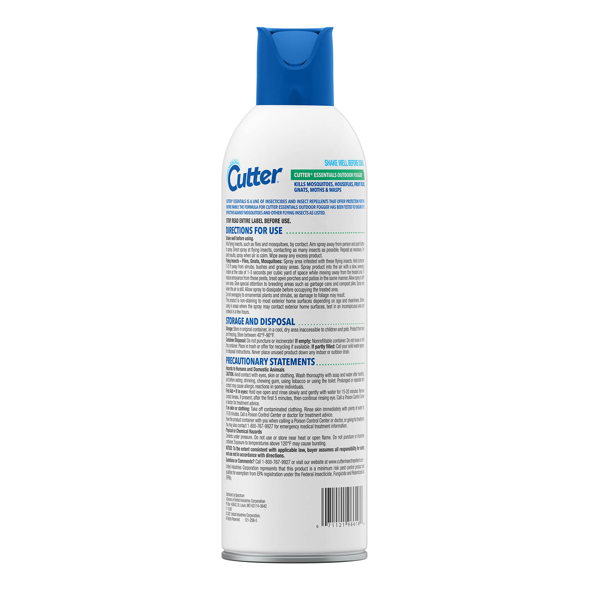 Cutter Essentials Outdoor Fogger in action targets flies and gnats in outdoor spaces.