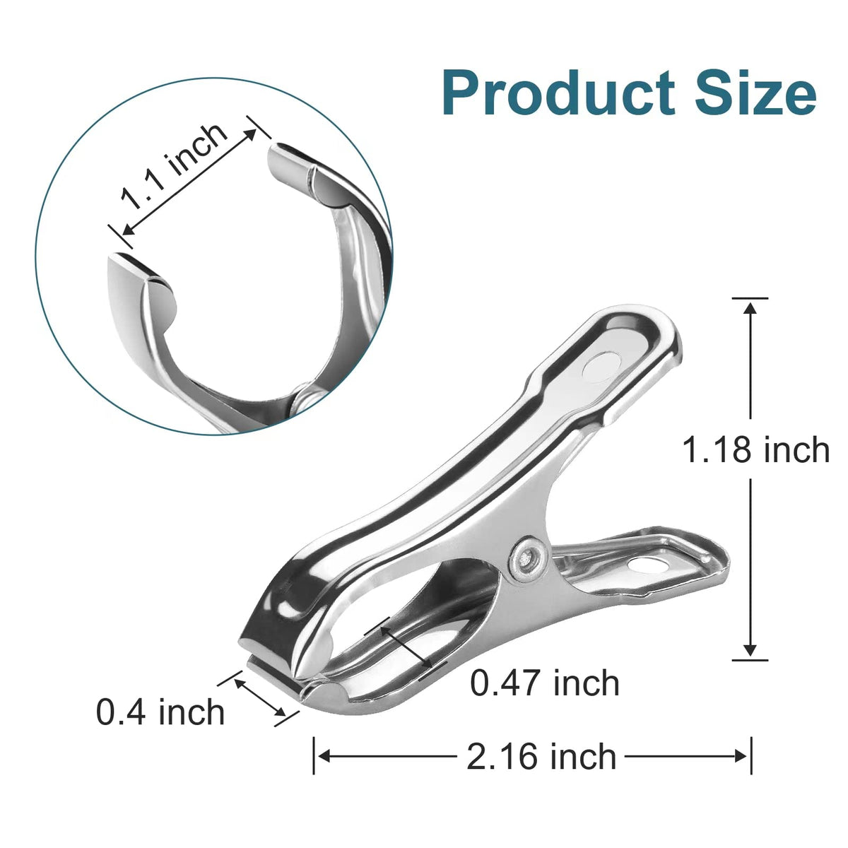 Cuxeedi stainless-steel greenhouse clamps close-up with smooth edges