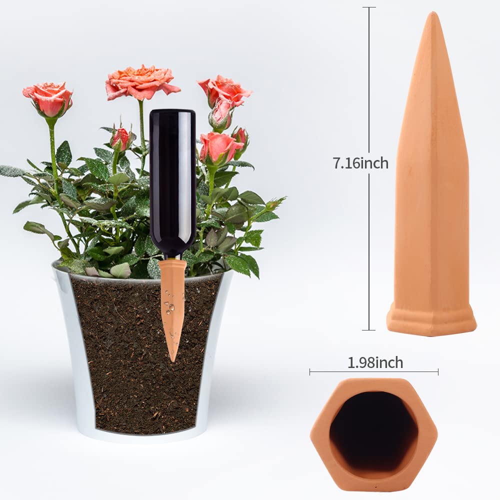 CUZZME bottle-to-spike setup for simple irrigation.