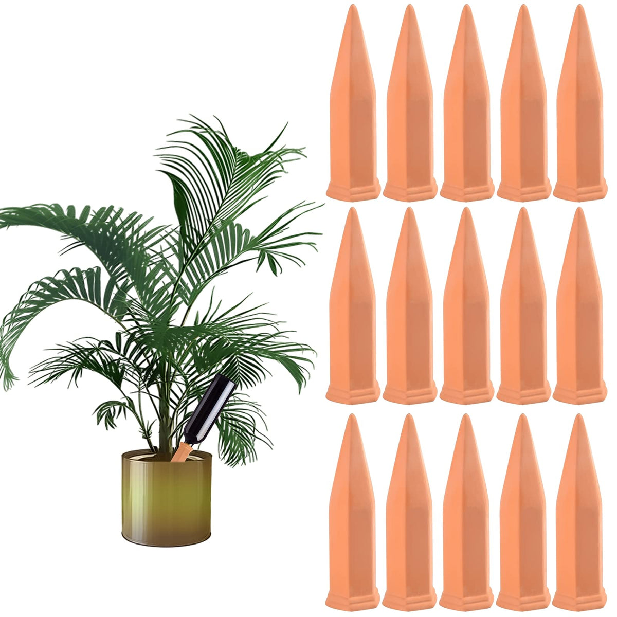 CUZZME 15-pack supports indoor and outdoor plant care.
