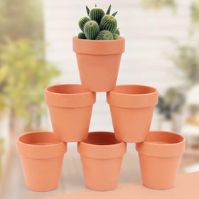 CUZZME terracotta pot outdoors, weather-ready for balcony and garden