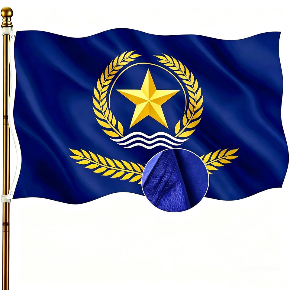 CVMEGE flag 2x3 outdoor double-sided display with fade-resistant exterior use.