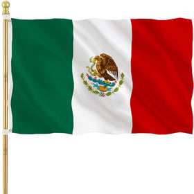 CVMEGE Mexico flag 3x5 ft outdoor full view for flagpole display.