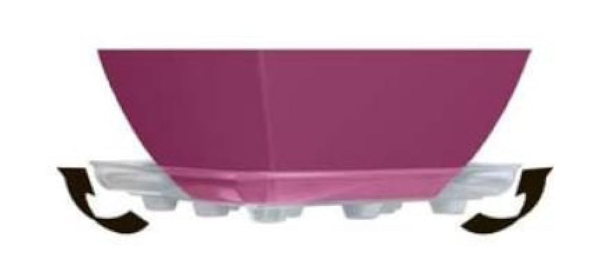 CWP SQDS-1200 square-footed base saucer elevates planters for better drainage and airflow.