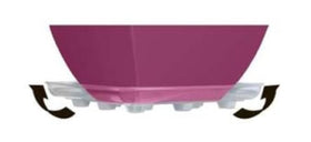 CWP SQDS-1200 square-footed base saucer elevates planters for better drainage and airflow.