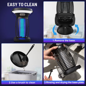 CXBER solar bug zapper child safe mesh for family safety.