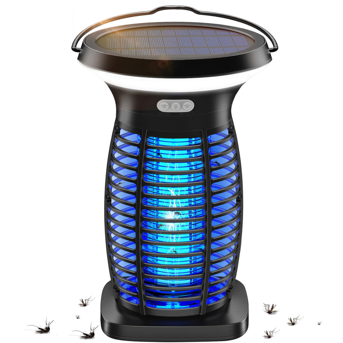 CXBER solar bug zapper outdoor front view for bug-free evenings.