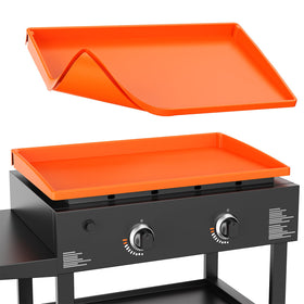 Cxesp 28-inch silicone griddle mat fits Blackstone, snug and stable.