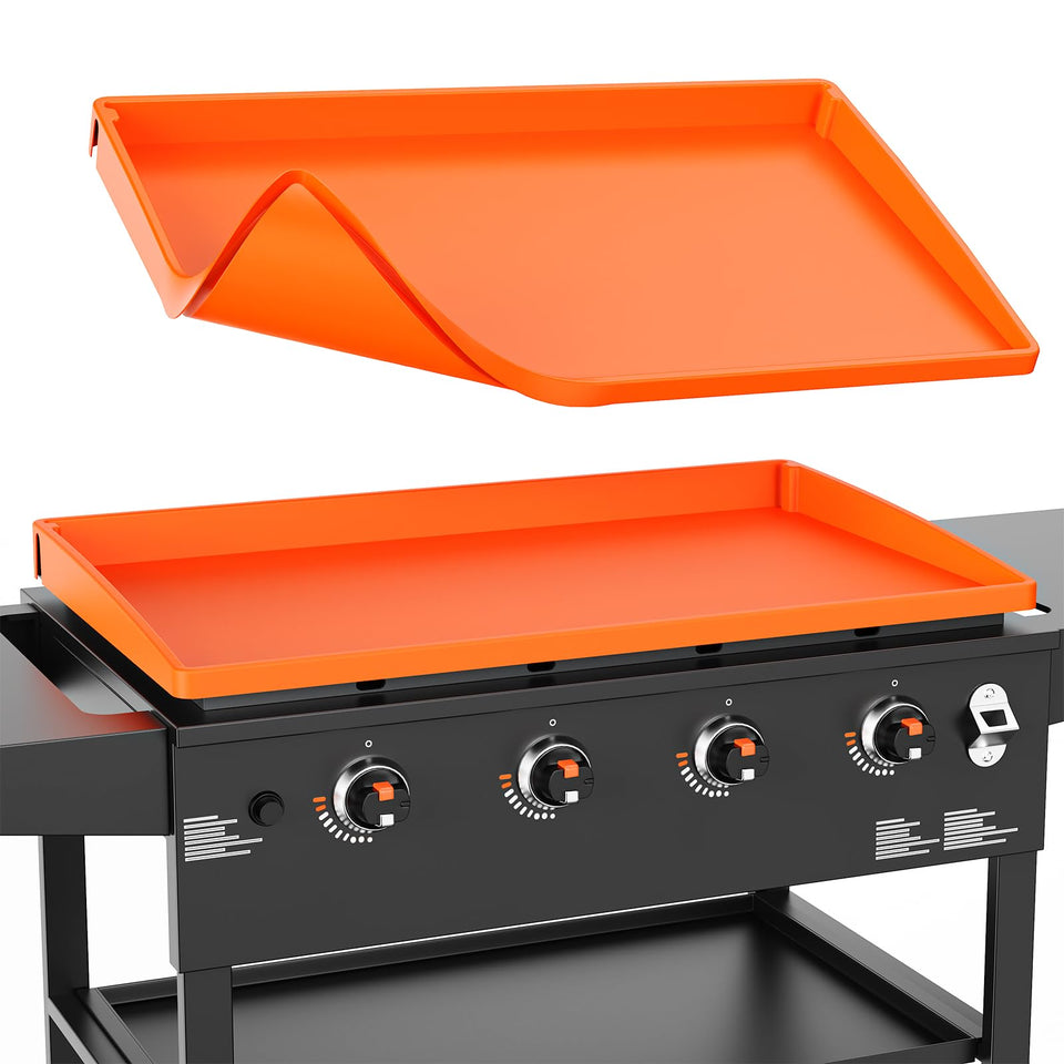 Cxesp 36-inch silicone griddle mat protecting Blackstone surface with full coverage and stability.