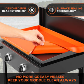 Cxesp Blackstone 28-inch griddle protection mat shields surface from rust and dust.