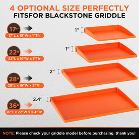 Cxesp foldable storage griddle mat can be stowed away neatly.