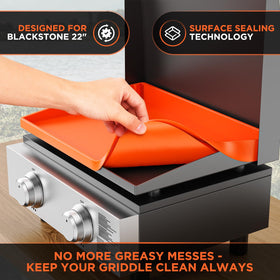 Cxesp heavy-duty silicone mat for Blackstone shields against rust and wear.