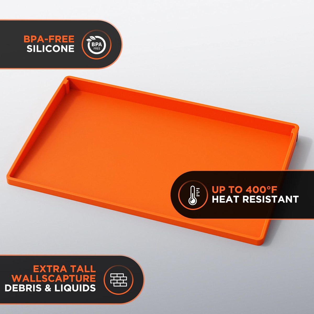 Heavy-duty silicone mat from Cxesp is durable and safe for long-term use.