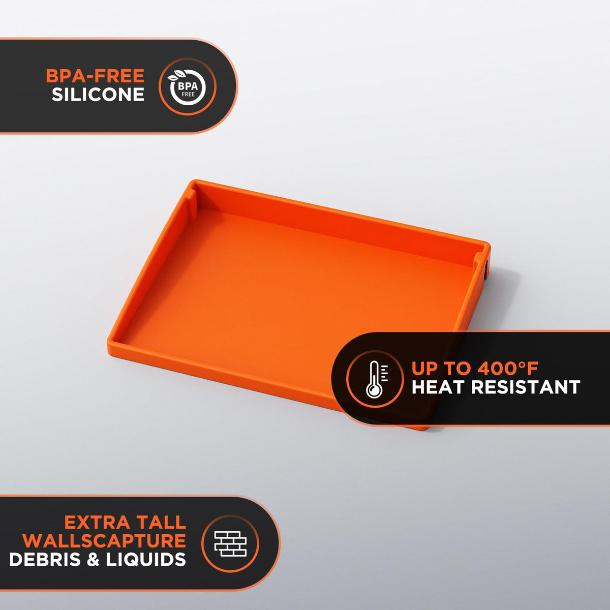 Cxesp moisture and debris collector design on Blackstone griddle mat.