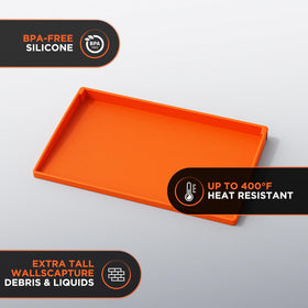 Cxesp durable silicone mat prevents moisture damage on griddle.