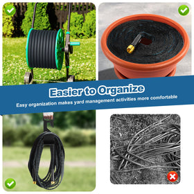 CXEZSIK garden hose 50ft multi-use hose suits gardens, yards, patios, and cars