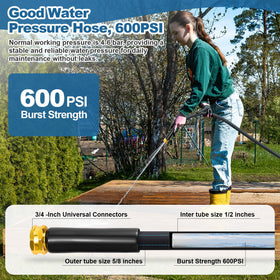 CXEZSIK garden hose 50ft storage-compact design stores neatly in a shed