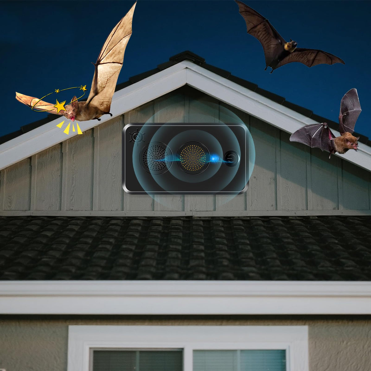 CXIENAOY indoor-outdoor coverage image highlights wide reach without traps.