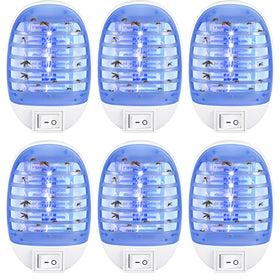 CXIENAOY 6-pack bug zapper powered from an indoor outlet for quick control