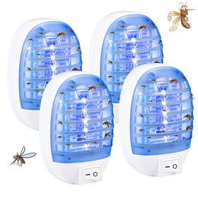 CXIENAOY bug zapper with purple light attracts insects safely for home use.
