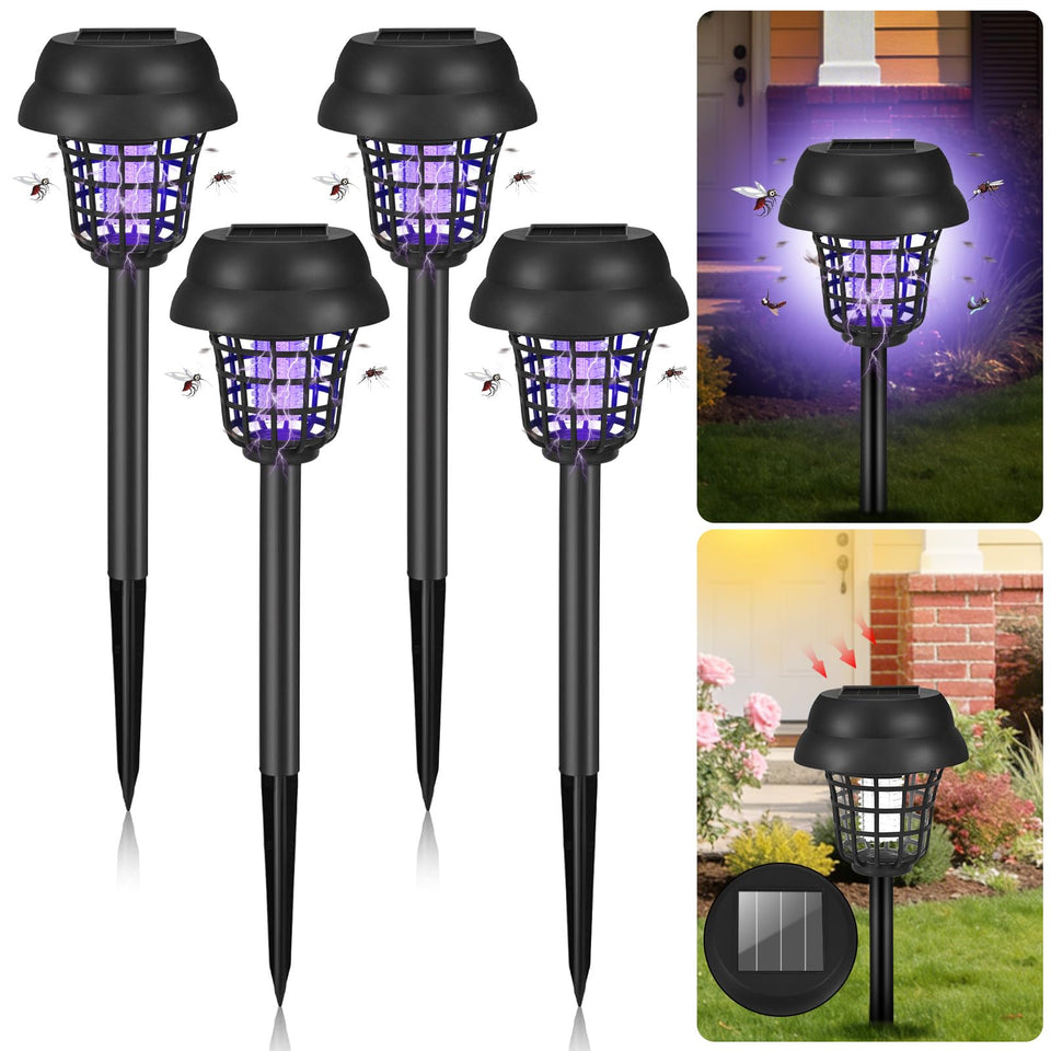 CXIENAOY solar bug zapper outdoor front view for reliable pest control on patios