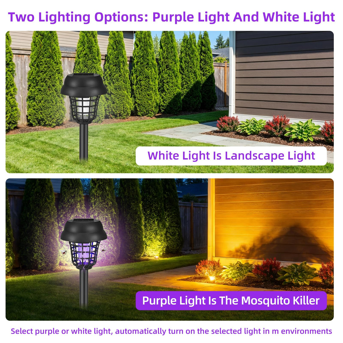 CXIENAOY solar bug zapper outdoor panel closeup highlights energy-efficient charging