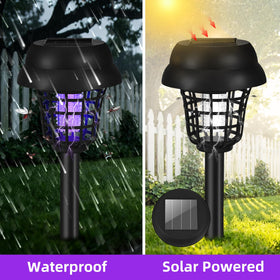 CXIENAOY solar bug zapper outdoor safety cage protects curious children