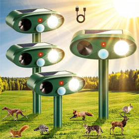 CXIENAOY 2026 Sonic Fortress Pro deer deterrent, front view, protecting plants from deer.