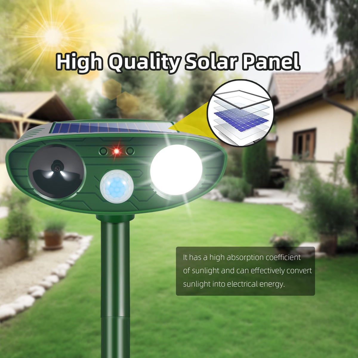 CXIENAOY solar charging powers protection without wiring