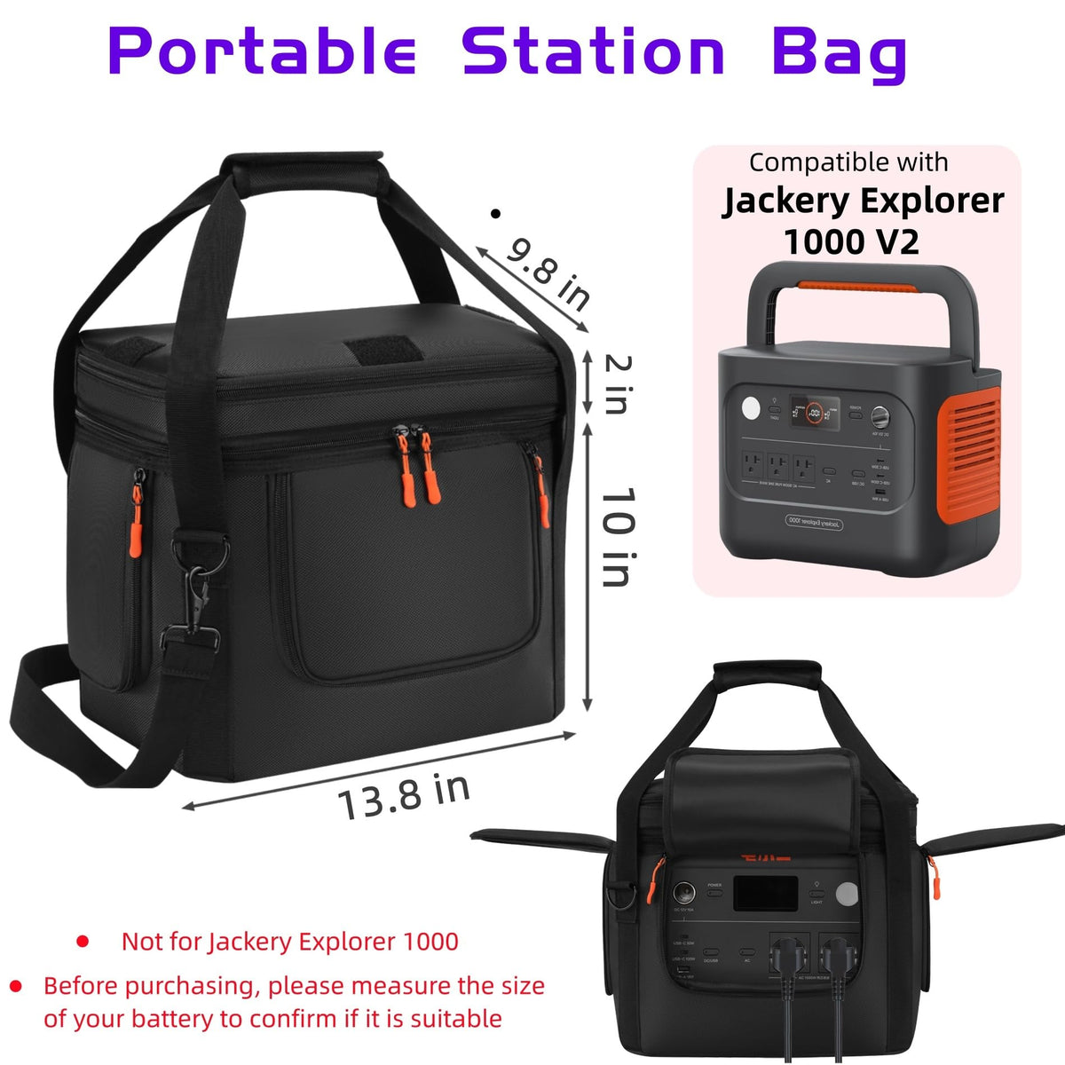 Cxinesbag close-up shows 1680D fabric offering abrasion resistance and durability.