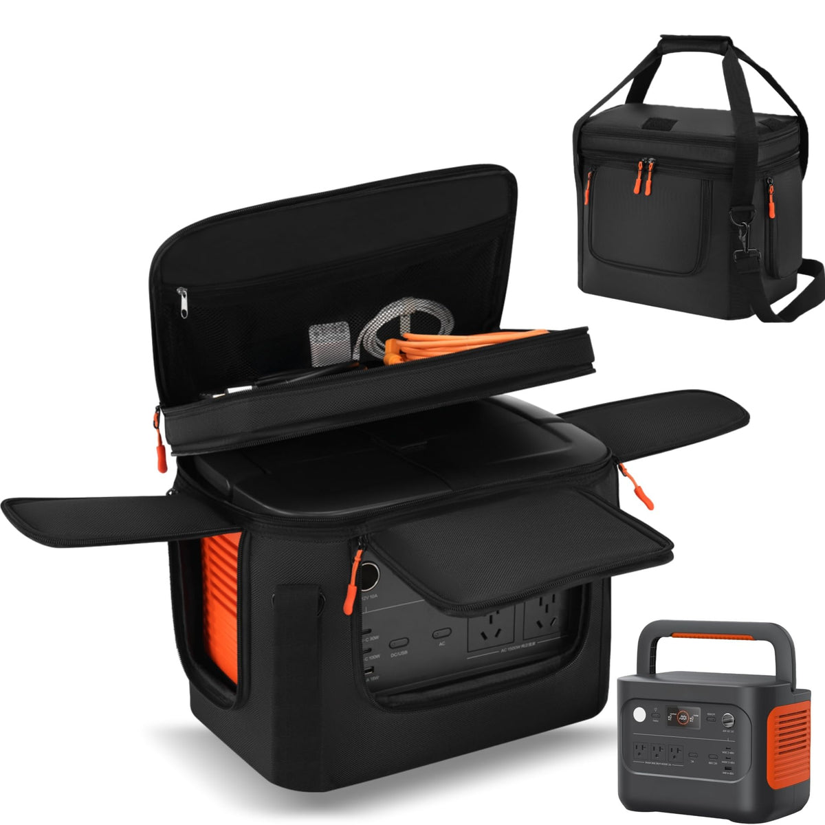 Cxinesbag Jackery Explorer 1000 V2 carrying case front view for easy transport.