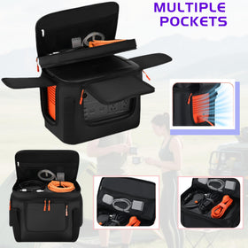 Cxinesbag interior organization with multiple pockets keeps accessories tidy.