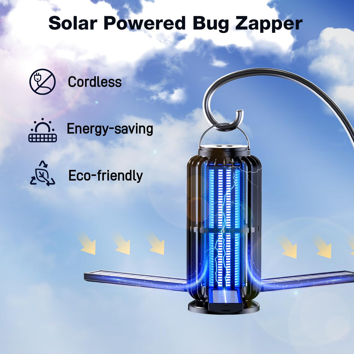 CXRUY Bug Zapper for camping doubles as a portable LED light.