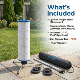 CYCLONE FILTER CLEANER can perform up to 5x faster cleaning