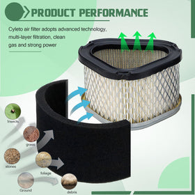 Cyleto M92359 air filter for Kohler Command Pro keeps contaminants at bay and supports steady airflow