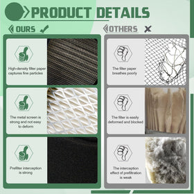 Cyleto M92359 air filter for LX172/LT150 keeps dust out and boosts efficiency