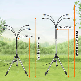 Cymuber flexible tube and nozzles for directional mist control
