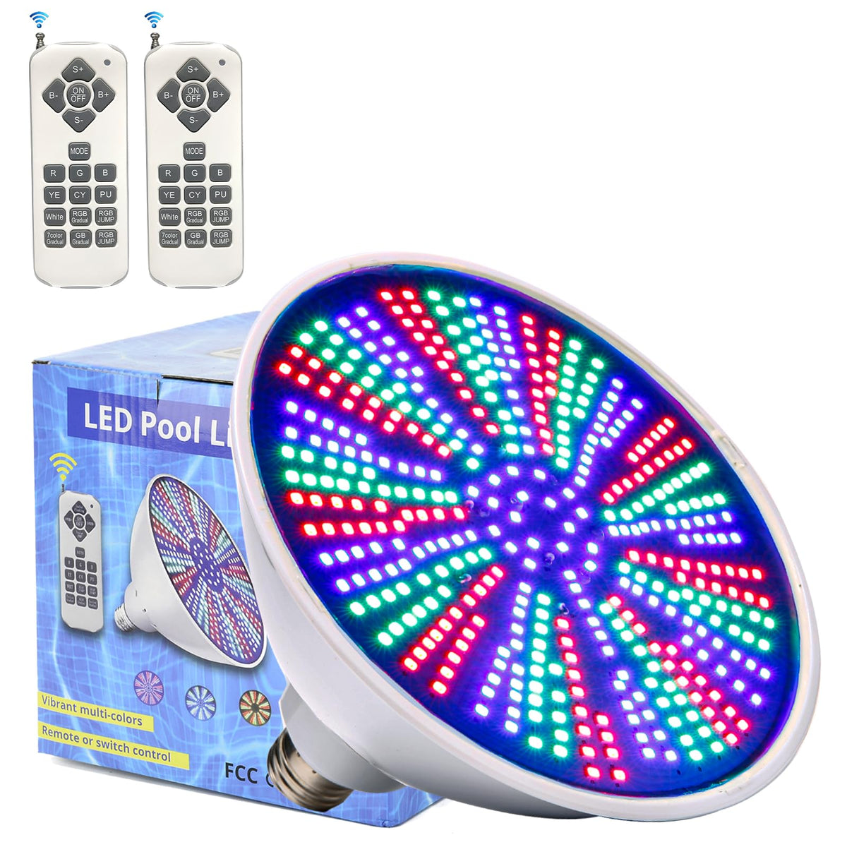 Cynlink 12V LED pool light with remote control for inground pools.