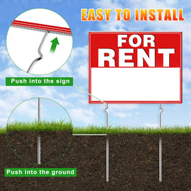 Cyrico rent sign with large write-in area for dates and details