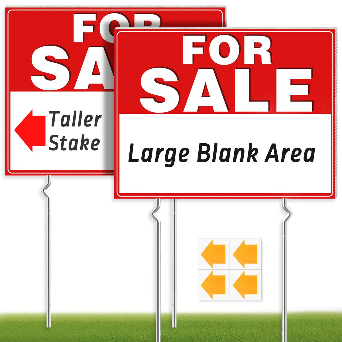 Cyrico for sale sign 17x13, double-sided for visibility from both directions.