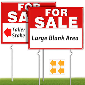 Cyrico for sale sign 17x13, double-sided for visibility from both directions.