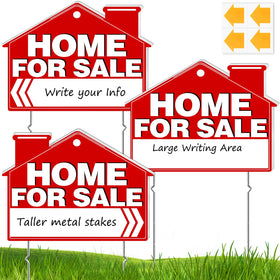 Cyrico Home For Sale Sign 17x13 double-sided boosts visibility for neighbors and passersby.
