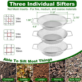 Cyrico sifter with ergonomic dual handles reduces hand fatigue during long screening sessions.