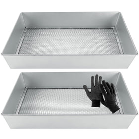 cyrico soil sifter two-pack with a large processing area for faster screening.