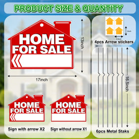 Cyrico 3-pack includes stakes and arrows for multi-property listings.