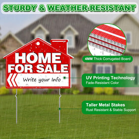 Cyrico weatherproof corrugated plastic resists fading to keep signs legible.