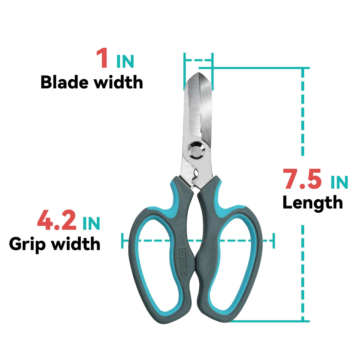 CYRUS Flower Scissors stainless steel blades resist rust and wear