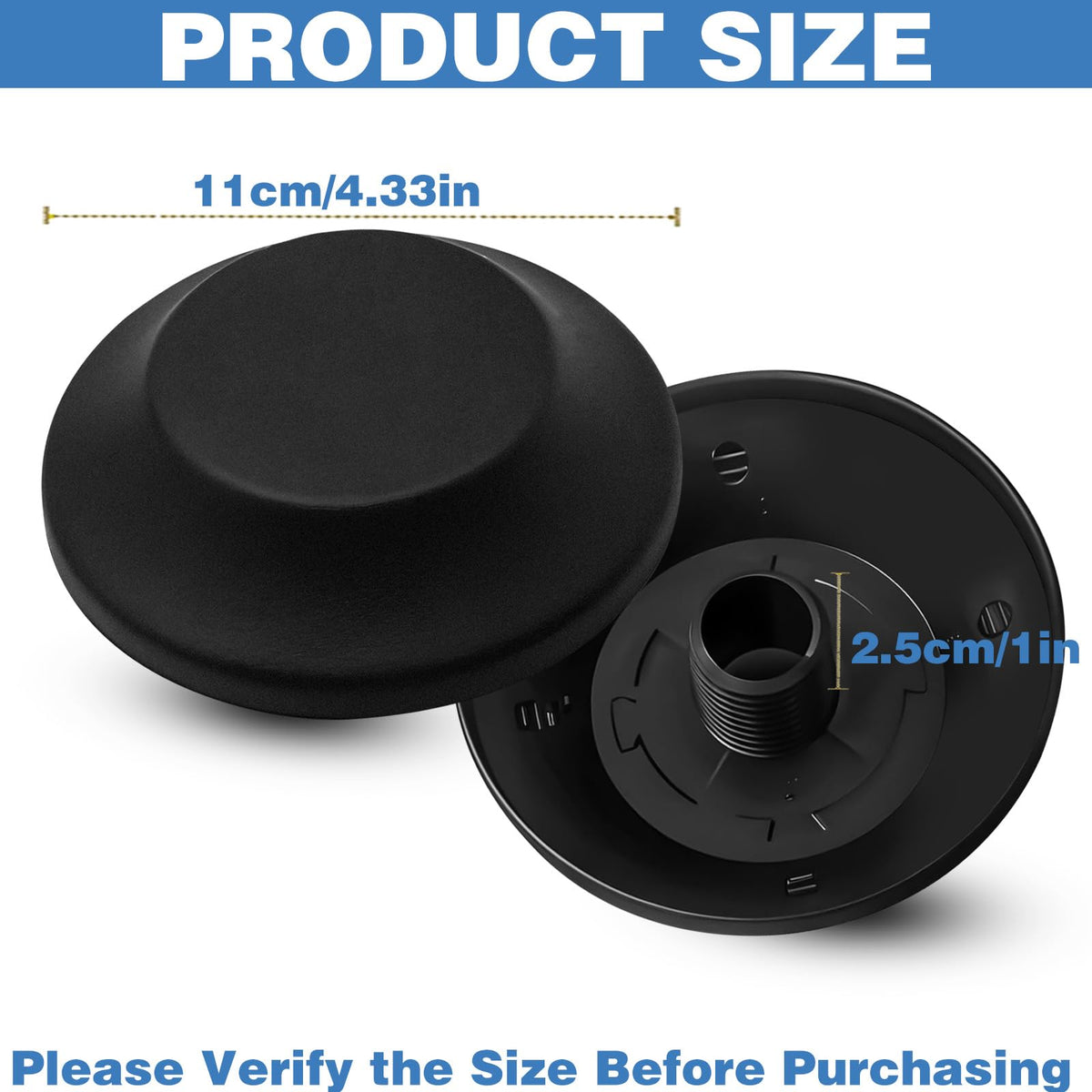 CYUXING cantilever umbrella tip cap installed on a pole for quick upgrades