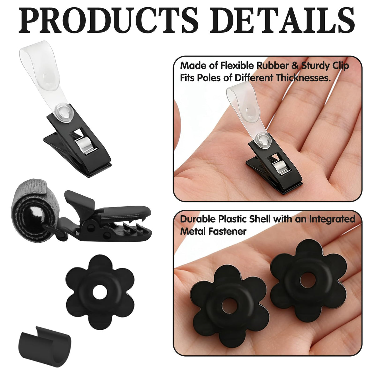 CYUXING flower stopper adds decorative hold on light fabric