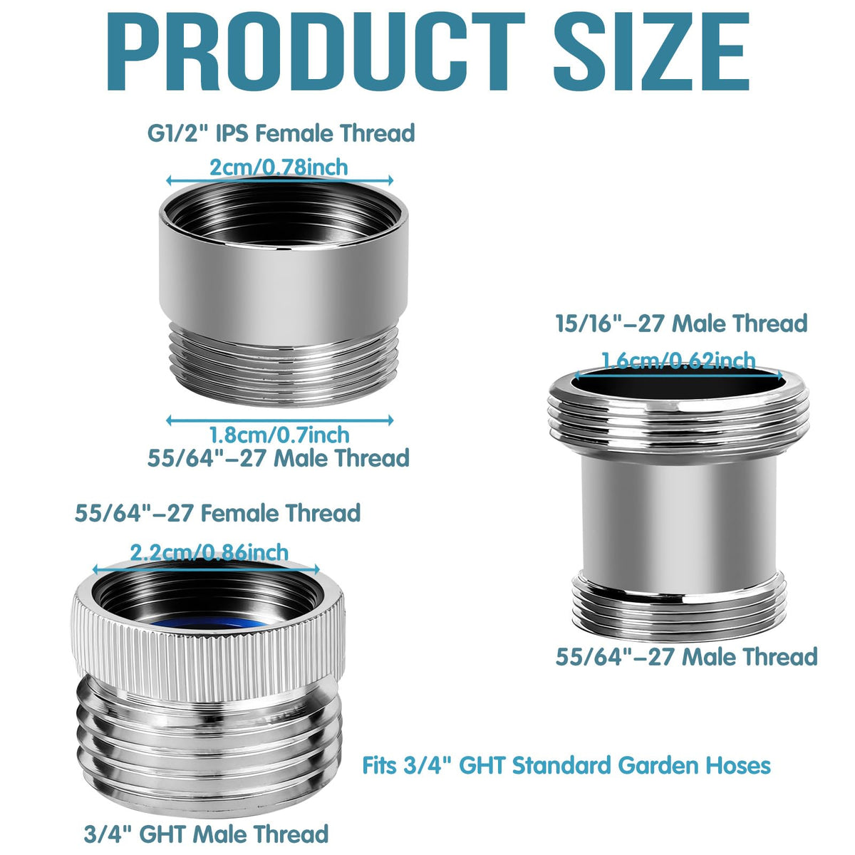 CYUXING extended-stem detail enabling deeper faucet reach and tight seal